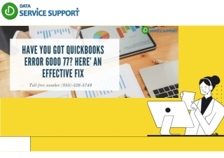 All You Need To Know About QuickBooks desktop Error 6000-77