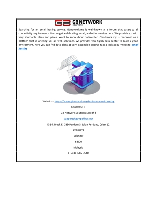 Email Hosting | Gbnetwork.my