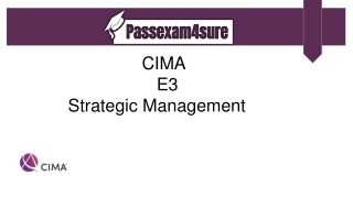 Get Free CIMA E3 Demo Questions | PassExam4Sure