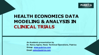 Health Economics in Clinical Trials - Pubrica