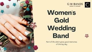 Women's Gold Wedding Band