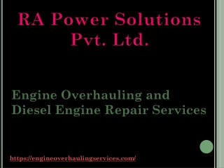 Engine Overhauling and Engine Overhaul Services