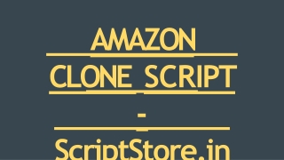 AMAZON CLONE SCRIPT - ScriptStore
