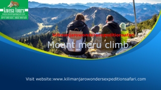 Mount meru climb