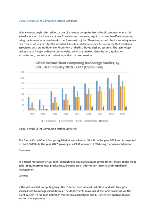 Global Virtual Client Computing Market Definition