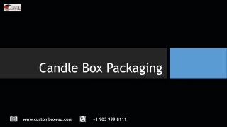 Buy candle box packaging with free Shipping in London, UK