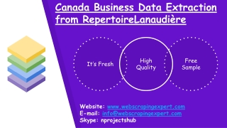 Canada Business Data Extraction from RepertoireLanaudière
