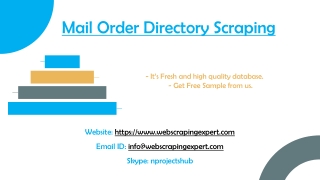 Mail Order Directory Scraping
