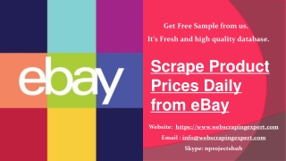 Scrape Product Prices Daily from eBay