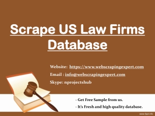 Scrape US Law Firms Database