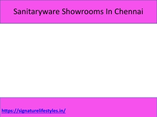 Sanitaryware Showrooms In Chennai