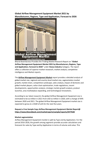 Global Airflow Management Equipment Market