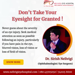 Take Care of Eyesight | Best Eye Hospitals in Bellandur | Nelivigi Eye