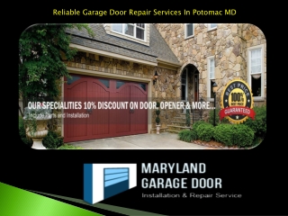 Reliable Garage Door Repair Services In Potomac MD