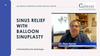 sinus relief with balloon sinuplasty