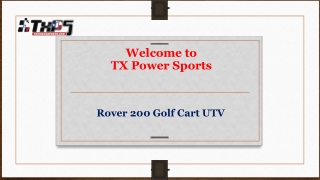 Rover 200 Golf Cart UTV