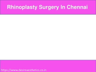Rhinoplasty Surgery In Chennai