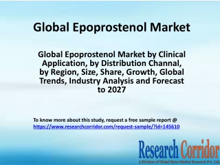 Global Epoprostenol Market by Clinical Application, by Distribution Channal, by