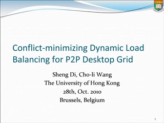 Conflict-minimizing Dynamic Load Balancing for P2P Desktop Grid