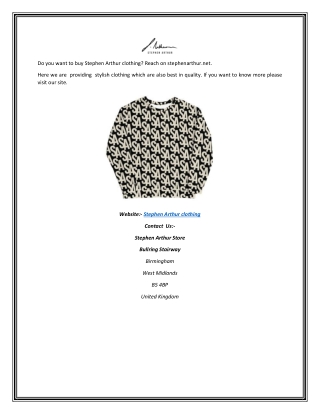 Stephen Arthur clothing | stephenarthur.net