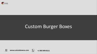 Cardboard burger boxes Available in All Sizes & Shapes