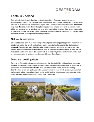 Lente in Zeeland
