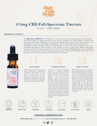 375mg CBD Full-Spectrum Tincture