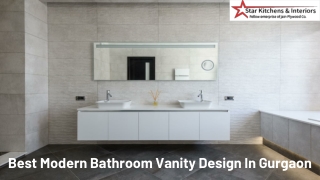 Best Modern Bathroom Vanity Design In Gurgaon: Star Kitchens & Interiors