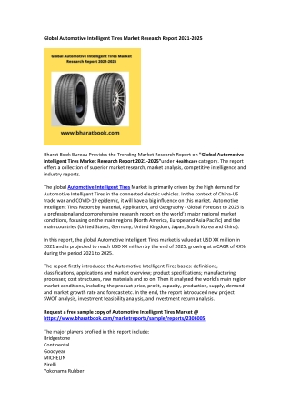 Global Automotive Intelligent Tires Market