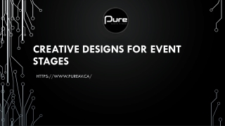 Creative Designs For Event Stages