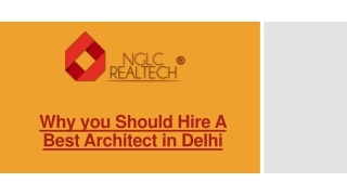 Why you Should Hire A Best Architect in Delhi