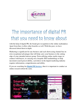 The importance of digital PR that you need to know about