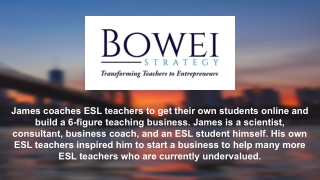 Teaching ESL Classes Online - Bowei Strategy