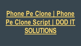 Phone Pe Clone Script - Readymade Clone Script