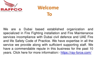 fire fighting companies in sharjah