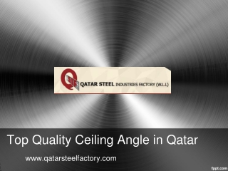 Top Quality Ceiling Angle in Qatar - www.qatarsteelfactory.com