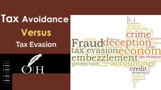 Tax Avoidance Versus Tax Evasion