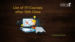 List of ITI Courses after 12th Class