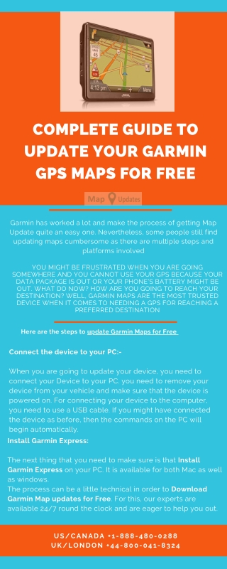 Complete Guide to update your Garmin GPS Maps for Free