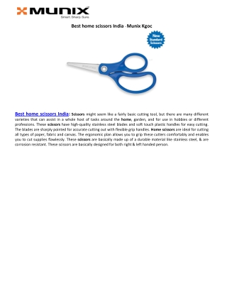 Best home scissors India - Munix Kgoc