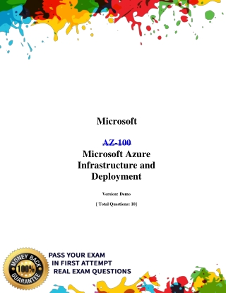 2021 Updated AZ-100 dumps - Microsoft Certified Developer AZ-100 dumps