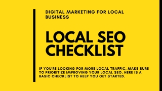 SEO Cheltenham | Local SEO Check list