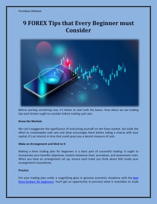 Best Forex Trading Platform for Beginners - Forex4you Malaysia