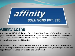 Affinity Loans