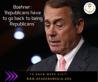 Republicans have to go back to being Republicans' | News Agency in USA