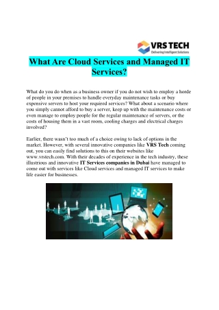 IT Solution in Dubai