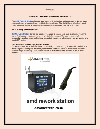 Best SMD Rework Station in Delhi NCR