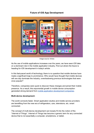 Future of iOS App Development