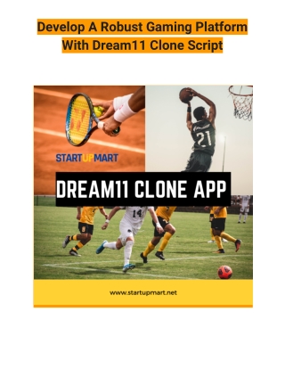 Develop A Robust Gaming Platform With Dream11 Clone Script