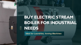 Buy Electric Steam Boiler Online for Commercial & Industrial Needs